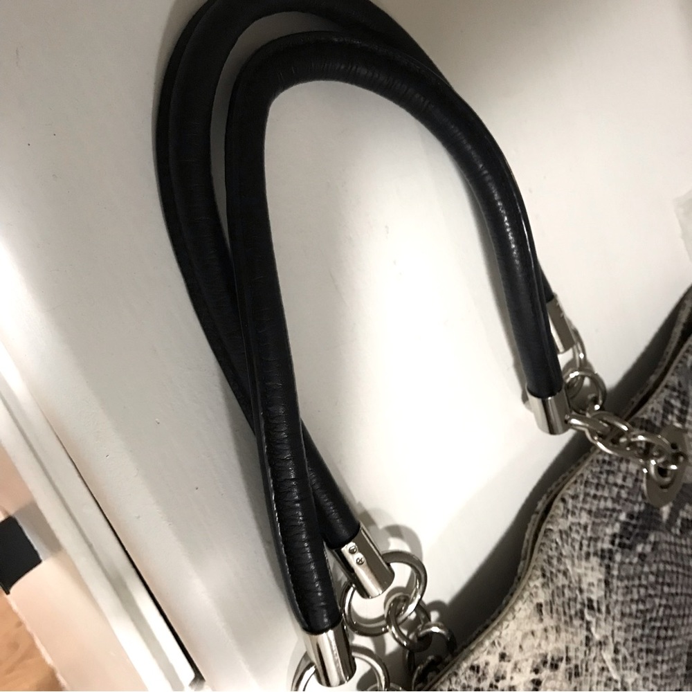 Cynthia Rowley Python Pattern Leather Tote - image 6